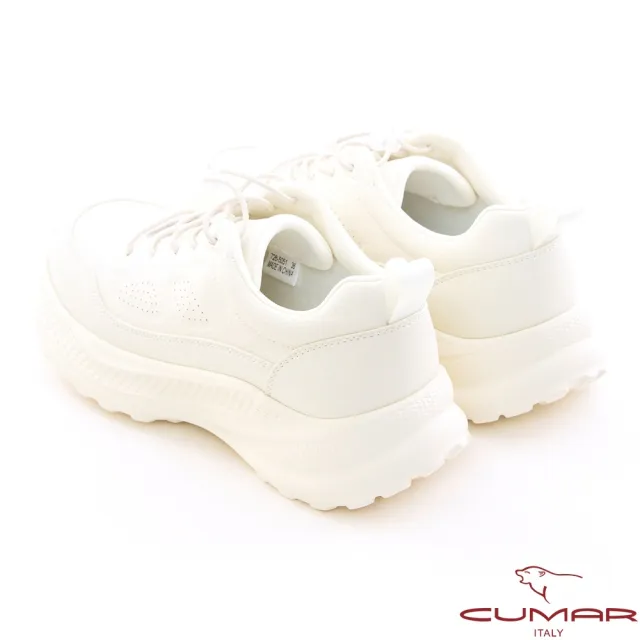 【CUMAR】頂級舒適厚底輕量休閒鞋726-505(白色 )