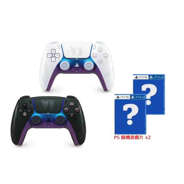 【SONY 索尼】預購11/19上市 PS5 DualSense GTA VI 無線控制器 + PS 隨機遊戲 x2