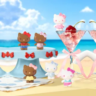 【YENDAR 研達】三麗鷗Hello Kitty繽紛泳衣系列盲袋[單袋](繽紛泳衣)