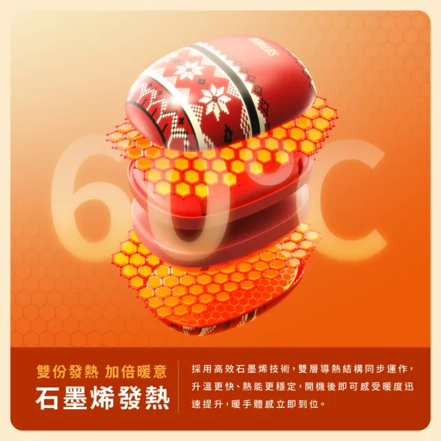 【SOTHING 向物】USB二合一磁吸雙溫暖暖手寶 (石墨烯 暖爐 暖手蛋 暖暖包)