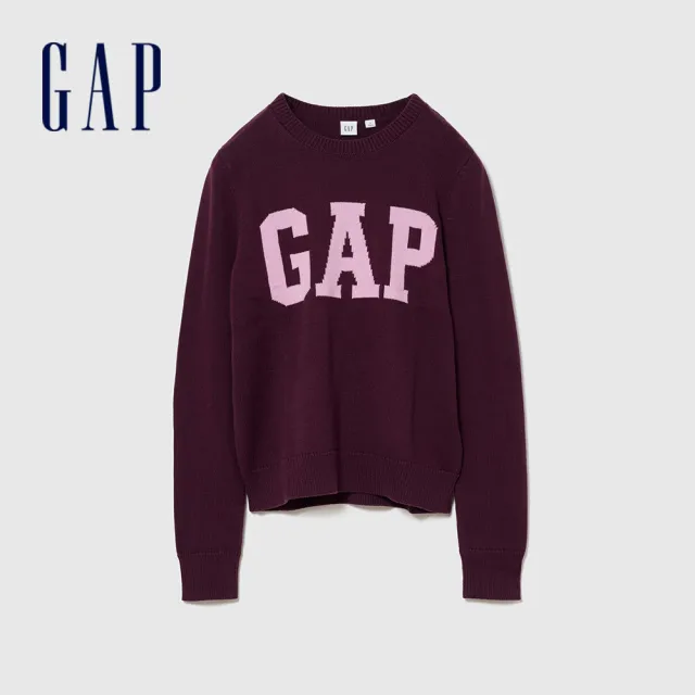 【GAP】Gap Logo圓領毛衣-多色任選(910301)