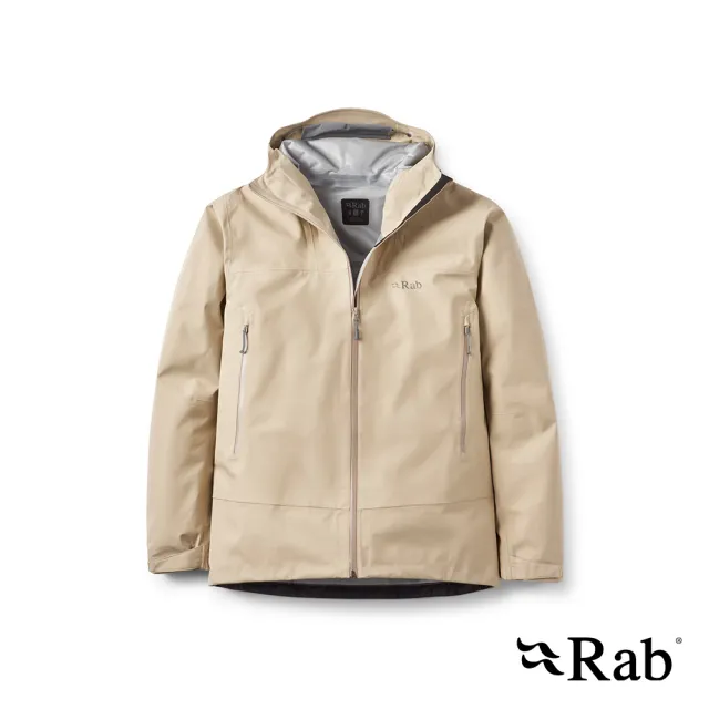 【RAB】Namche GTX Jacket GTX防風防水連帽外套 男款 深鵝卵石白 #QWI87
