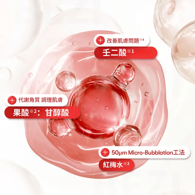 【VT】官方直營 杜鵑花酸＋AHA 紅微氣泡精華 70ml