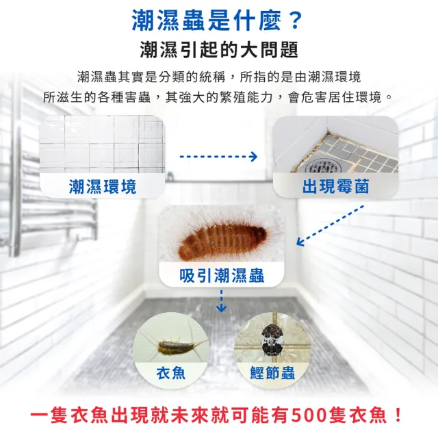 【福來朗】潮濕蟲噴霧 500ml_3入組｜衣魚｜鰹節蟲｜書蝨｜潮濕蟲｜潮濕空間｜除蟲噴霧
