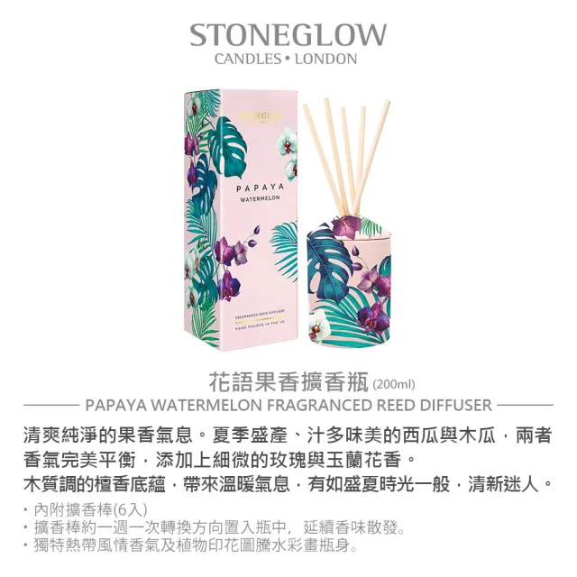 【STONEGLOW】Urban Botanics南島微風度假香氛1+1組 (擴香瓶200mL+100mL)