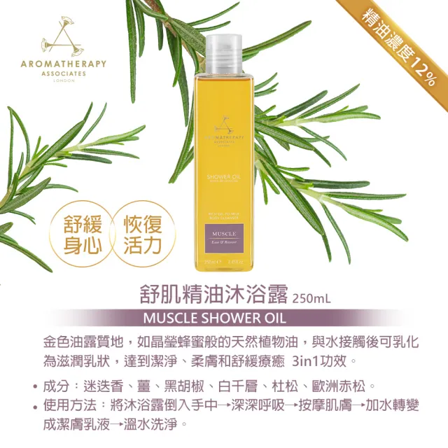 【AA 英國皇家芳療】精油沐浴露買1送2優惠組(精油沐浴露250mL+50mLx2)