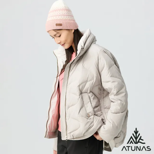 【ATUNAS 歐都納】女款都會中長版保暖輕量羽絨外套(A1GA2415W/防潑水/防風/休閒/百搭款)