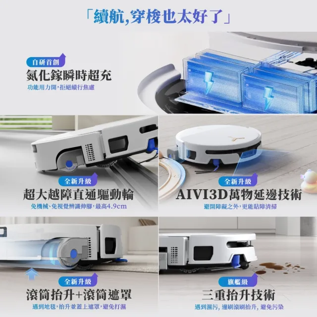 【ECOVACS 科沃斯】9/23新機獨家開賣!DEEBOT T90S PRO滾筒掃拖機器人(增壓滾筒洗地/4萬吸力/全球280萬銷售)