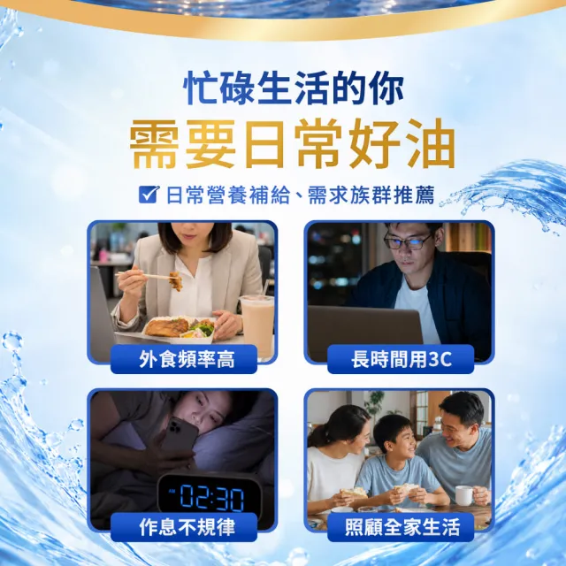 【達摩本草】92% Omega-3 rTG高濃度魚油EX 10入120顆/盒(醫生推薦、低腥味)
