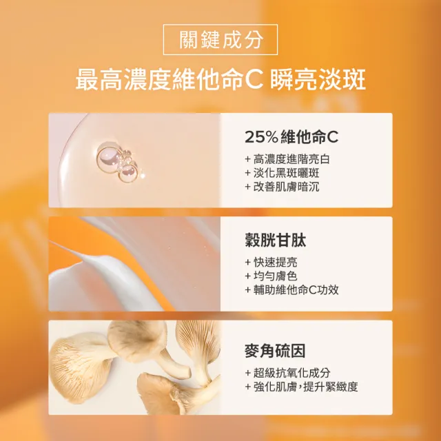 即期品【PAULA’S CHOICE 寶拉珍選】C25瞬效亮白淡斑精華＋1％A醇逆齡精華乳30ml(早C晚A進階版)