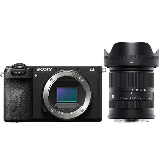 【SONY 索尼】ILCE-6700 A6700 附 SIGMA 18-50mm F2.8 DC DN 旅遊鏡 (公司貨) APS-C 無反微單眼相機