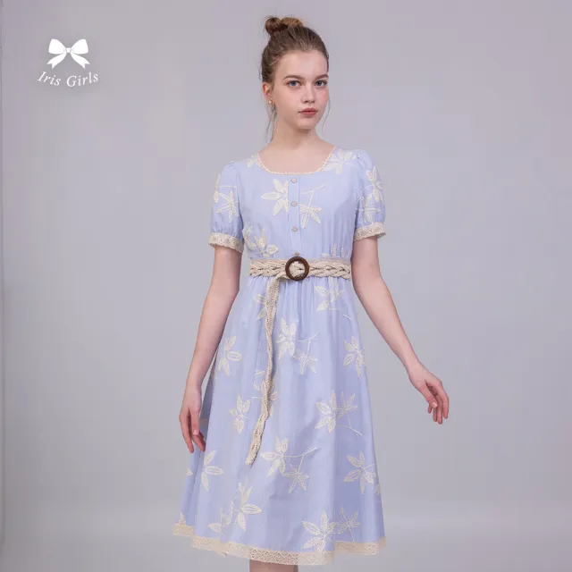 【Iris Girls 艾莉詩】刺繡花卉洋裝(61636)