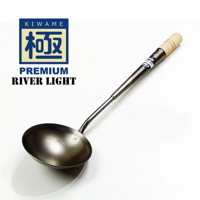 【PREMIUM 極】不易生鏽窒化鐵中華鍋炒鍋36cm+中式鍋鏟兩件組(日本製極鐵鍋無塗層)