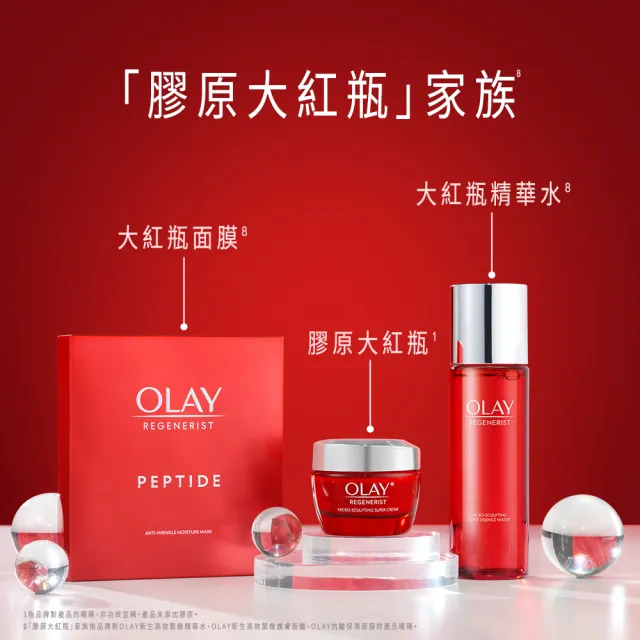 【OLAY 歐蕾】膠原大紅瓶★新生高效緊緻乳霜50g No.1抗老品牌臉部保養(送14gx4)