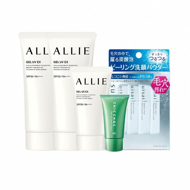 【Kanebo 佳麗寶】ALLIE 持采UV高效防曬水凝乳2大1小限量組#海洋友善防曬(90gx2+40g)