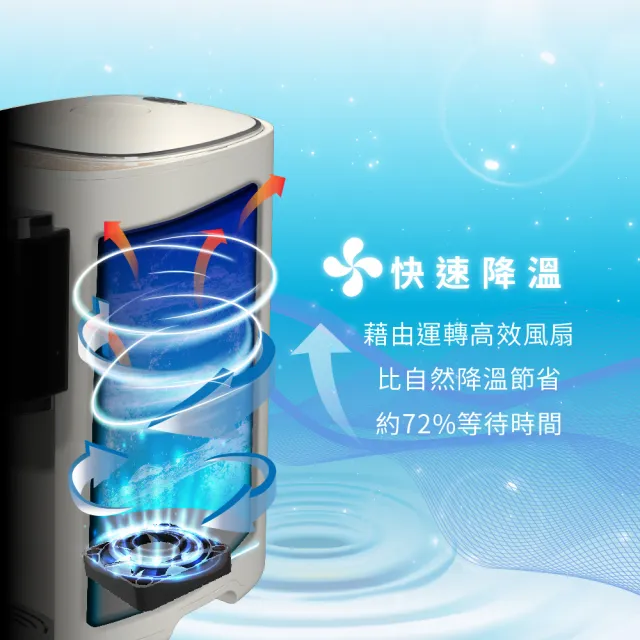 【元山】5.0L 316L不鏽鋼無縫內膽快速降溫熱水瓶 YS-5509AP(彩屏/泡奶調乳)