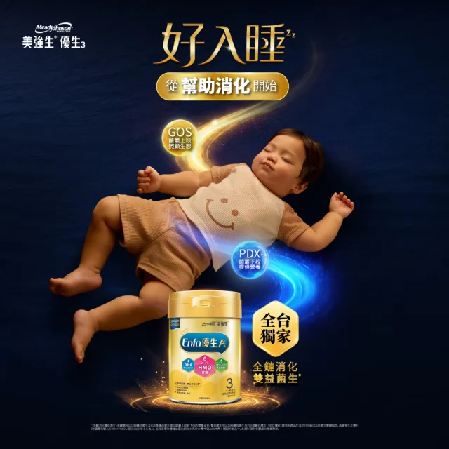 【美強生】官方直營 Enfa A+ 優生3 1-3歲適用 幼兒成長配方_HMO新配方(850gX18入)