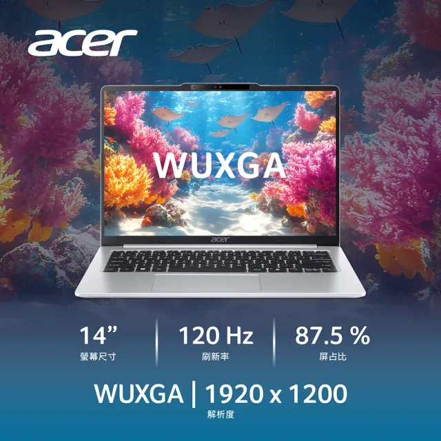 【Acer 宏碁】14吋Ryzen AI 5輕薄AI筆電(Swift Lite/SFL14-62M-R0BU/R5-430/16G/512G/W11)