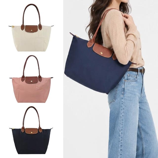 【LONGCHAMP】LE PLIAGE ORIGINAL/GREEN系列原創/刺繡摺疊肩背包(中/多款選)
