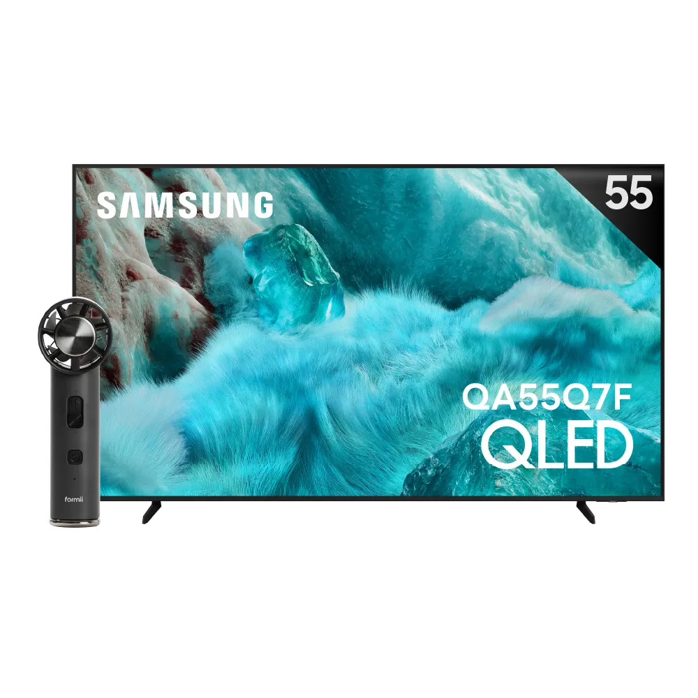【Samsung 三星】55型 4K QLED AI 智慧顯示器 55Q7F 壁掛安裝(QA55Q7FAAXXZW)