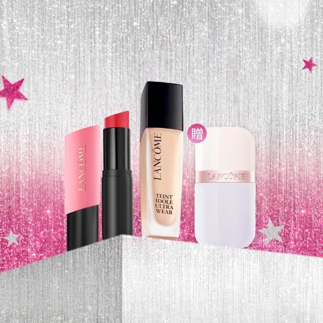 【LANCOME 蘭蔻】官方直營 零粉感頰彩底妝組(LANCOME/零粉感/粉底/頰彩棒/腮紅)