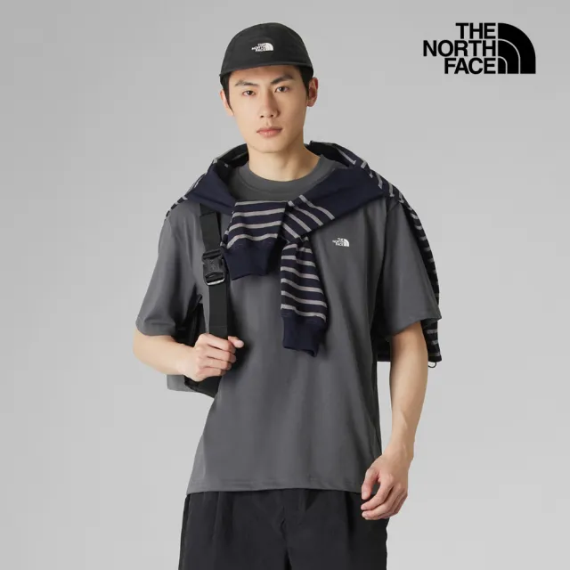 【The North Face】北面UE男款灰色背面大尺寸印花短袖T恤|8HF8RHI