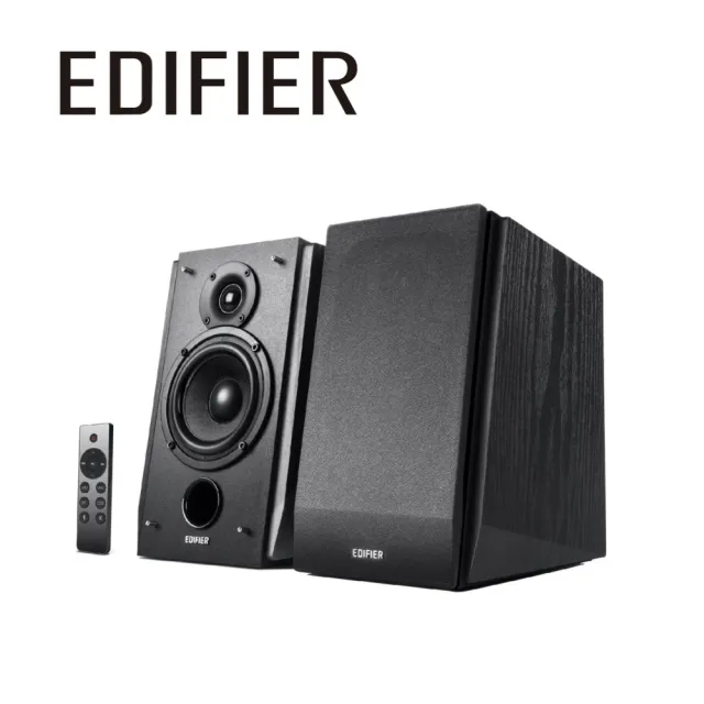 【EDIFIER】R1855DB 2.0 聲道藍牙喇叭（配備無線遙控器｜DSP 數位音訊技術｜有線無線多元連接｜書架喇叭）