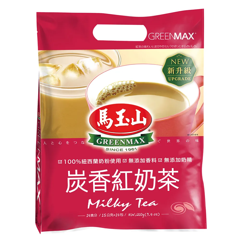 【馬玉山】炭香紅奶茶x1袋(15gx14包/袋)