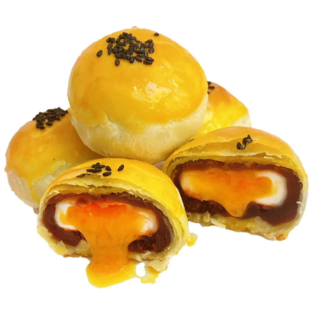 【格麥蛋糕】流心奶黃蛋黃酥禮盒9入*4盒(流芯/流沙/鳳梨酥/蛋黃酥/奶皇)_年菜 年節禮盒