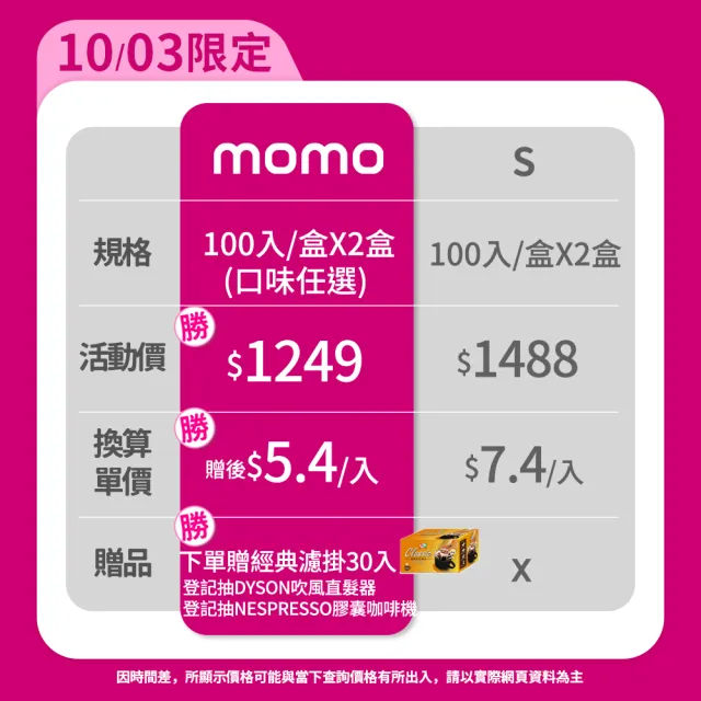 【西雅圖】貝瑞斯塔二合一/三合一x2盒(100入/盒)