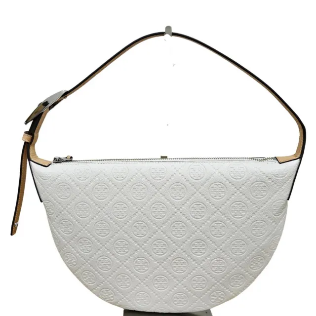 【TORY BURCH】T Monogram Pebbled Small Balloon Bag(小號壓紋牛皮氣球包 / 月牙包送禮原廠紙袋