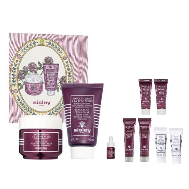 【Sisley 希思黎】黑玫瑰彈潤呵護限量禮盒(霜50ml+面膜60ml+油3ml)