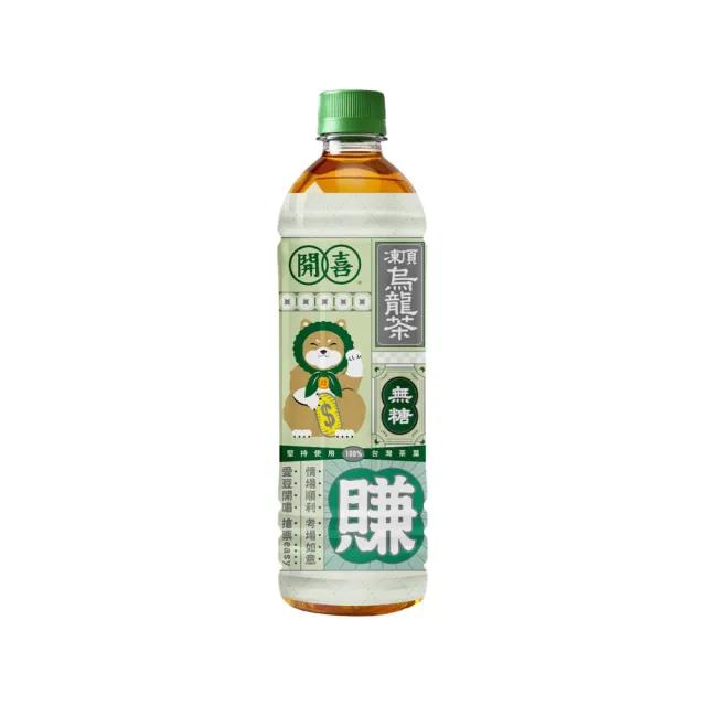 【開喜】凍頂烏龍茶-無糖575mlx3箱(24入/箱；共72入)