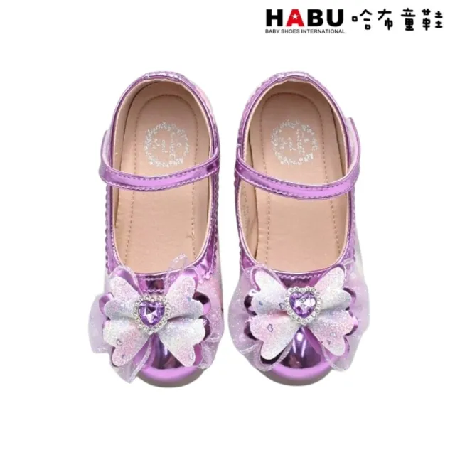 【HABU 哈布童鞋】公主燈鞋 公主鞋 娃娃鞋 燈鞋 水晶燈鞋 LED燈鞋-夢幻紫羅蘭 2346-PR
