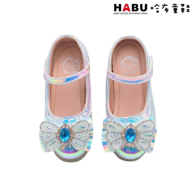 【HABU 哈布童鞋】公主燈鞋 公主鞋 娃娃鞋 燈鞋 水晶燈鞋 LED燈鞋-極光仙境 2349-BL