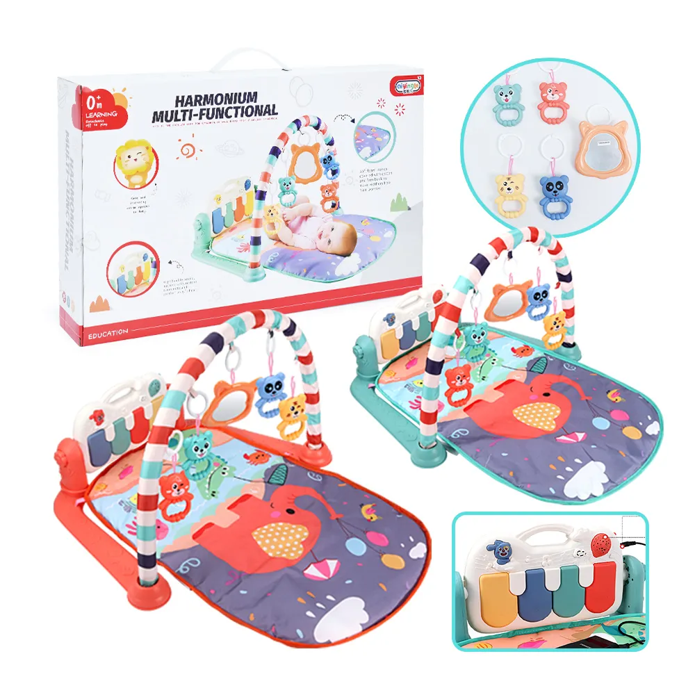 【Playful Toys 頑玩具】動物樂園嬰兒健力架(嬰兒 健力架 踢踢琴 腳踢琴 寶寶玩具)
