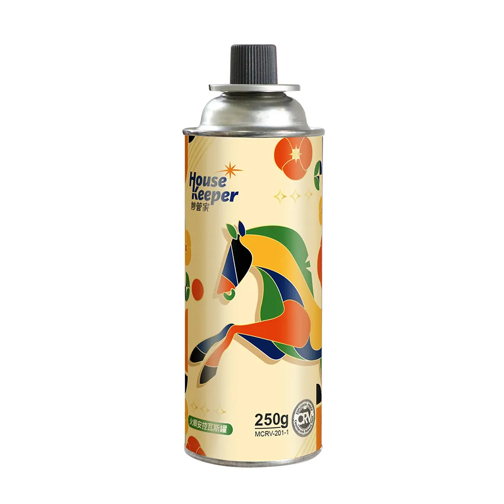 【妙管家】火順安控通用瓦斯罐250g 28入組 好運奔馳版(大容量防爆CRV卡式罐 戶外露營野炊瓦斯瓶)