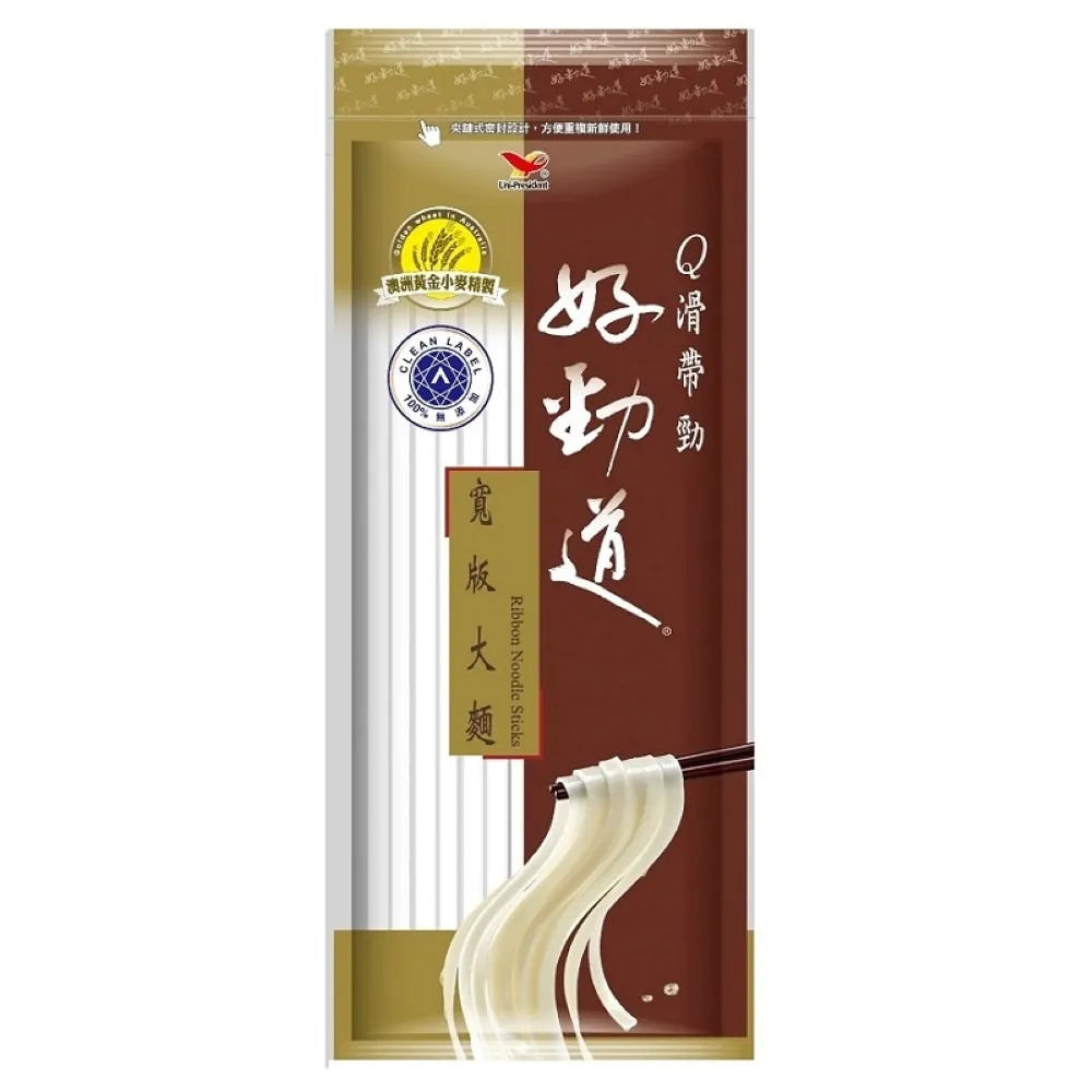 【好勁道】好勁道寬版大麵袋300gx12入/箱