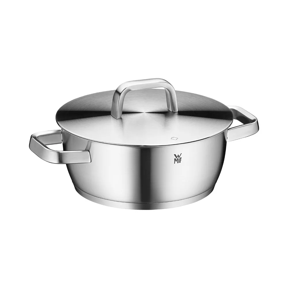 【WMF】霧光系列 Iconic 不鏽鋼低身湯鍋 22cm 3.2L IH爐/電磁爐/瓦斯爐適用
