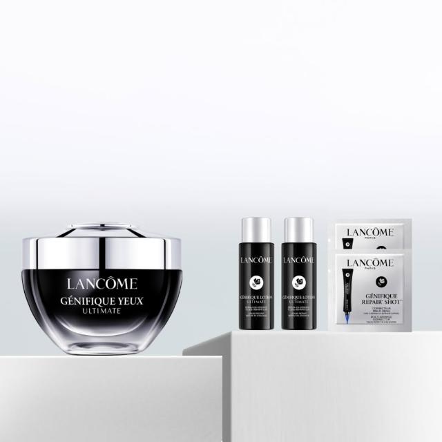 【LANCOME 蘭蔻】官方直營 超極限肌因撫紋眼霜20ML(LANCOME/小黑眼霜PRO/撫紋/買一送一)