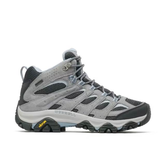 【MERRELL】女 MOAB 3 MID GTX 中筒防水登山健行鞋.休閒運動鞋/ ML00005418 水泥灰