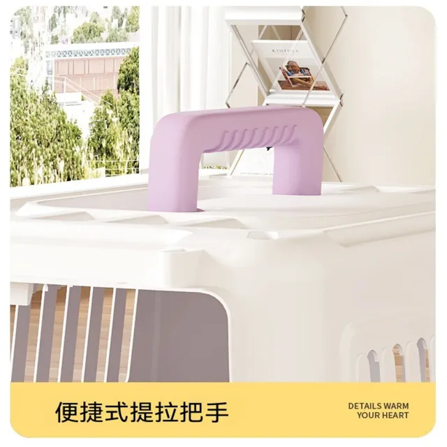 【Quality 聚家】寵物航空箱 運輸箱 可折疊箱子 寵物箱 貓狗箱子 58*37*36cm（雙面透氣/加厚抗摔）