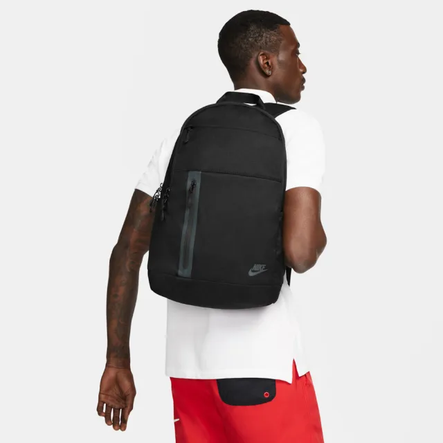 【NIKE 耐吉】後背包 運動包 書包 旅行包 大容量 雙層 筆電包 NK ELMNTL PRM BKPK 黑 DN2555-010