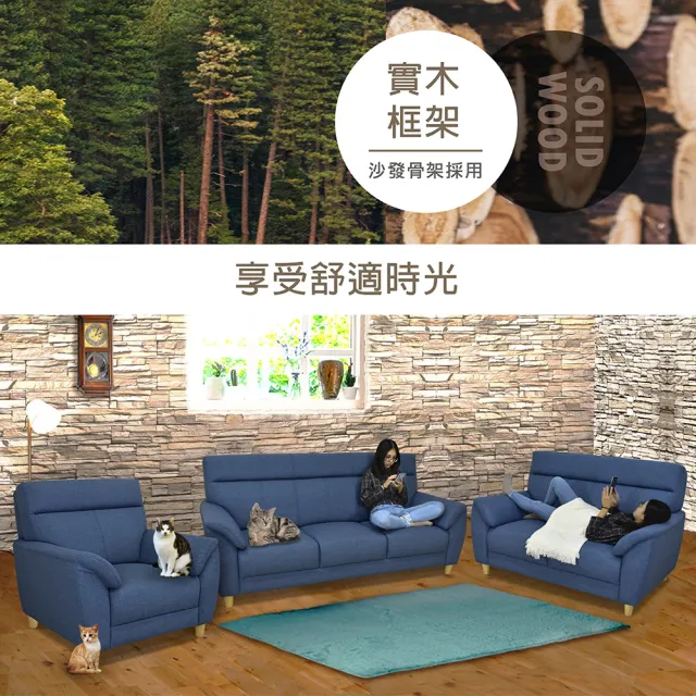 【IHouse】大麥克 飽滿回彈貓抓皮沙發 2人座