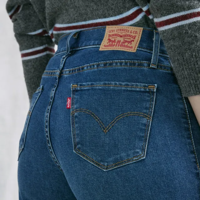【LEVIS】318™ Shaping Wide Leg中腰寬管牛仔褲 女生牛仔褲 熱賣單品 001PZ-0045