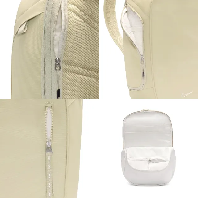 【NIKE 耐吉】後背包 Sportswear Commute 15吋筆電包 卡其 書包 FZ6128-253