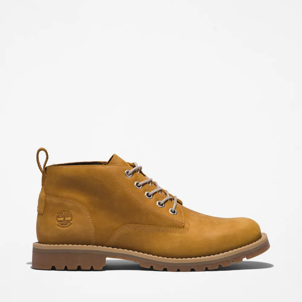 【Timberland】男款小麥色休閒防水中筒靴(A2AKT231)
