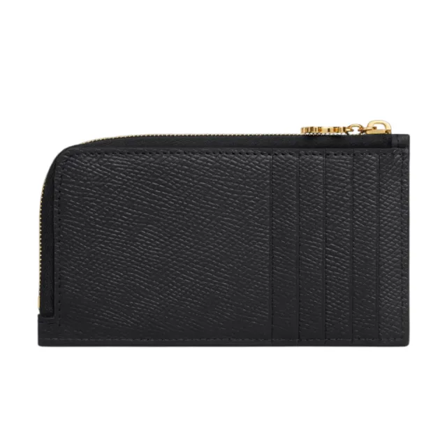 【CELINE】Long Zipped 荔枝牛皮 拉鍊 皮夾 卡夾 黑色 L10083FVO_38NO