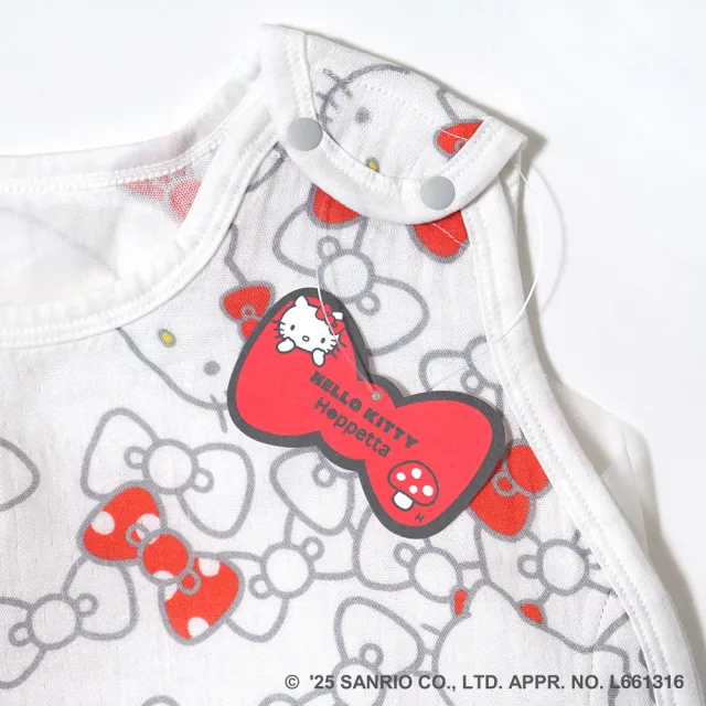 【Hoppetta】期間限定紀念款 HELLO KITTY 竹纖維防踢背心 幼童(2-7歲 涼感透氣舒適親膚性佳)
