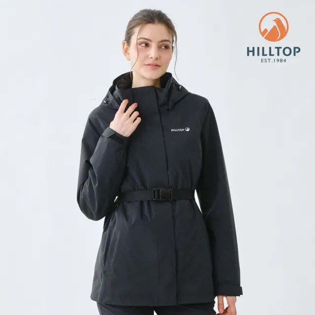 【Hilltop 山頂鳥】獨家特談-GORE-TEX 2L單件式防水防風透氣短大衣外套(男女多款任選/施華洛世奇/水鑽)